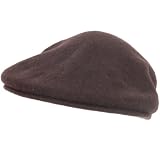 New 100% Wool Knit Ivy Driver Golf Cabbie Brown Cap Hat * Large / Extra Large