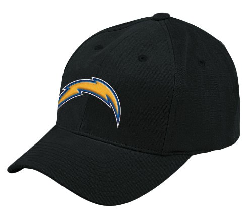 NFL Men's End Zone Structured Adjustable Hat - X012Z (San Diego Chargers, One Size Fits All)