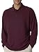 UltraClub Adult Long-Sleeve Whisper Piqué Polo L WHITE