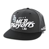 Tampa Bay Rays Charcoal 2011 Playoffs Official Locker Room Snapback Hat