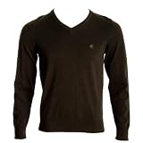 Soul Cal V-neck Cotton Knit - Black - Mens
