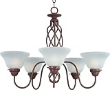 Maxim 8893CS Foothills Forge 5-Light Chandelier Country Stone