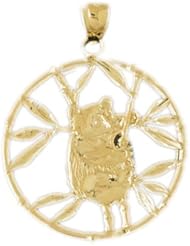 Dazzlers Solid 14k Gold Koala Charm Pendant Available in three colors from jewelsberry (weights: 5.5 grams only)