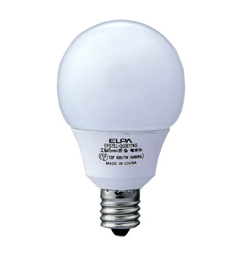 ELPA エルパMINIボール EFG7EL-G50E17AS 電球色 EFG-7EL-G50E17AS