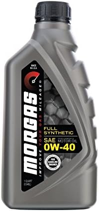 MORGAS SAE 0W-40 Full Synthetic Engine Oil - 1 Quart, (Pack of 6)