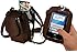 Charm14 Solid Brown Touchscreen Cell Phone PursePlus Carrying Case