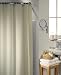 Cream Water Repellent Polyester Shower Curtain Including 12 Curtain Rings