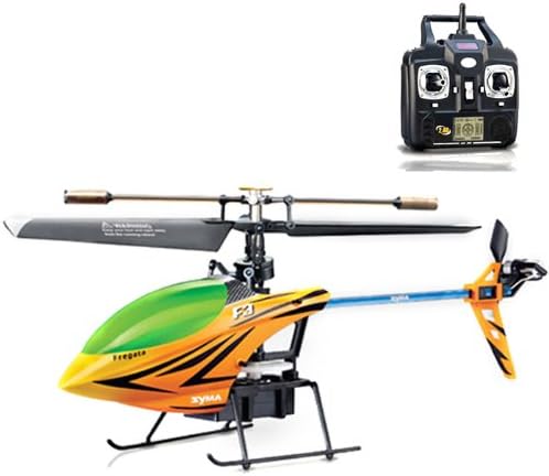 Sanny Orange Syma F3 2.4g 4ch LCD Remote Control Rc Single Rotor Helicopter