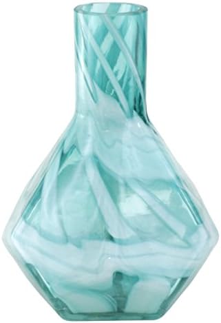 PA GLASS CO Geometric Glass Vase (Lake Blue SN031)