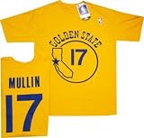 Golden State Warriors Chris Mullin Adidas 1985 Throwback Gold Shirt (Large)