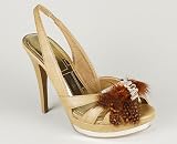 Rhinestone Feather Mirror Platform