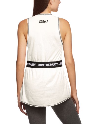 Zumba Fitness Women's Sexy in a Cinch Top, White, Large