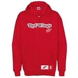 Detroit Red Wings Classic Heavyweight Full Zip Hooded Fleece Jacket