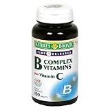 Nature's Bounty B Complex Vitamins Plus Vitamin C, Time Released, 100 Tablets (Pack of 3)