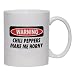 WARNING CHILI PEPPERS MAKE ME HORNY Mug for Coffee / Hot Beverage (choice of sizes and colors)