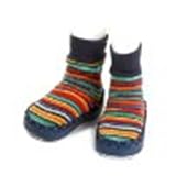 Navy/Bright Striped Nowali Moccasins (2 Years)