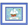 Pirates Blue Personalized Print (medium blue)