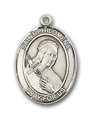 Sterling Silver St. Philomena Medal