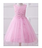 WIN 子供ドレス キッズワンピース ピアノドレス フォーマル 女の子 ジュニア コンクール子供服 ピアノ発表会 ガールズ 女児 ジュニア パーティー 結婚式 姫様 お嬢様 ノースリーブ リボン飾り 