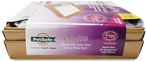 ScoopFree Dye-Free Crystals Cat Litter Tray 3PK by Scoop Free