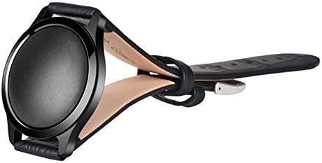 Cherrylee® New Leather Wrist Band Tracker Bracelet Strap Replacement for Misfit Shine Sports Tracker Activity &amp; Sleep Monitor Wristband (Black+black)