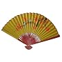 Unique Asian Art & Gifts - 24" Chinese Green Painted Decorative Wall Fan - Birds on Lucky Red Tree #8