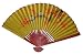 Unique Asian Art & Gifts - 24" Chinese Green Painted Decorative Wall Fan - Birds on Lucky Red Tree #8