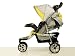 Aluminium JOGGER BUGGY Kinderwagen m. Regenverdeck GELB