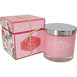 Rose Castelbel Scented Jar Candle, 35 Hour Burn Time