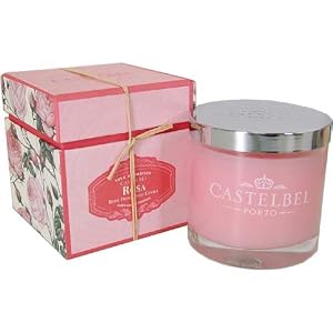 Rose Castelbel Scented Jar Candle, 35 Hour Burn Time