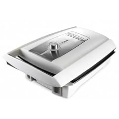 DeLonghi CGH 100 Kontaktgrill mit 1500 Watt antihaftbeschichtete Garplatten mit Fettablauf