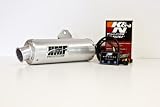 HMF Honda Rancher 420 (09-12) BUNDLE Performance Series Slip On Brushed Aluminum Exhaust System | HMF EFI Controller + K&N Air Filter
