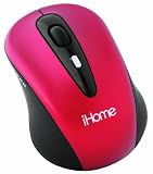iHome Mid-Size Wireless Laser Mouse (Red)