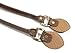 byhands Embossed 100% Genuine Leather Purse Handles, Camel, 18.9