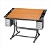 CraftMaster II Deluxe Drafting Table Cherry Woodgrain Top/Black Base CraftMaster II Deluxe Drafting Table Cherry Woodgrain Top/Black Base