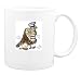 Mug with books, librarian, owl, studying