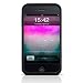 (Black) iPhone 4th Generation Case - Mivizu Silicone Skin cover case for AT&T iPhone 4G 16GB / 32GB + MiniSuit Microfiber Key Chain + Screen Protector