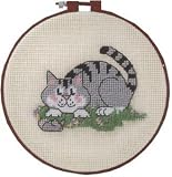 Learn-A-Craft A Cat And A Mouse Needlepoint Kit-6 Inch x6 Inch