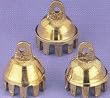 Dozen (.8"-1"H) Mini Brass Claw Bells-BL038