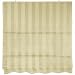 24" Striped Roman Retractable Blinds in Soft Cream