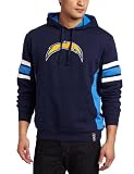 NFL Men's San Diego Chargers Passing Game II Long Sleeve Hooded Fleece Pullover (Athletic Navy/Sport Blue/White, Small)