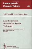 41bomWQ8XIL. SL160  Next Generation Information System Technology: First International East/West Data Base Workshop, Kiev, USSR, October 9 12, 1990. Procceedings: 1st