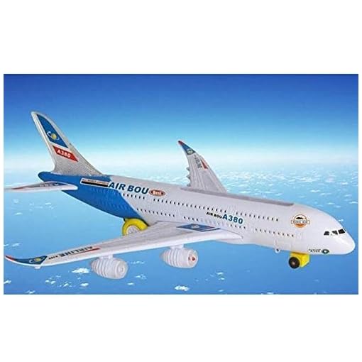 Toysery Airplane Toys for Kids with Bump and Go Action - Airbus A380