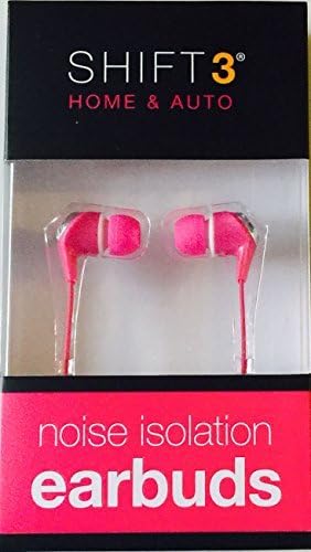 SHIFT3 Home & Auto Noise Isolation Earbuds - Pink/Fuschia