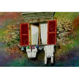 Window Dressing, Painting by Norma Nuyles Robinson
