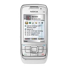 Nokia E66 white steel (UMTS, WLAN, A-GPS, 3,2 MP, Ovi Karten) Smartphone