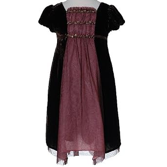 Biscotti Newborn Infant Toddler Little Girl Brown Holiday Dress