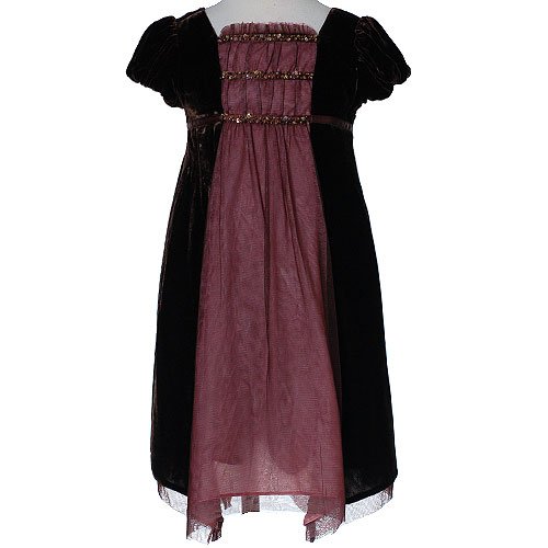 Biscotti Girls Boutique Brown Christmas Holiday Dress Girl 6M-6X
