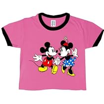 Disney - Mickey Mouse - Holding Hands Girls Youth Ringer