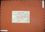 1927 COLOUR MAP SCOTLAND STREET PLAN ST ANDREWS GOLF